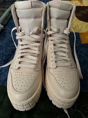 Nike Women’s High-Top Sneakers in Light Pink Beige